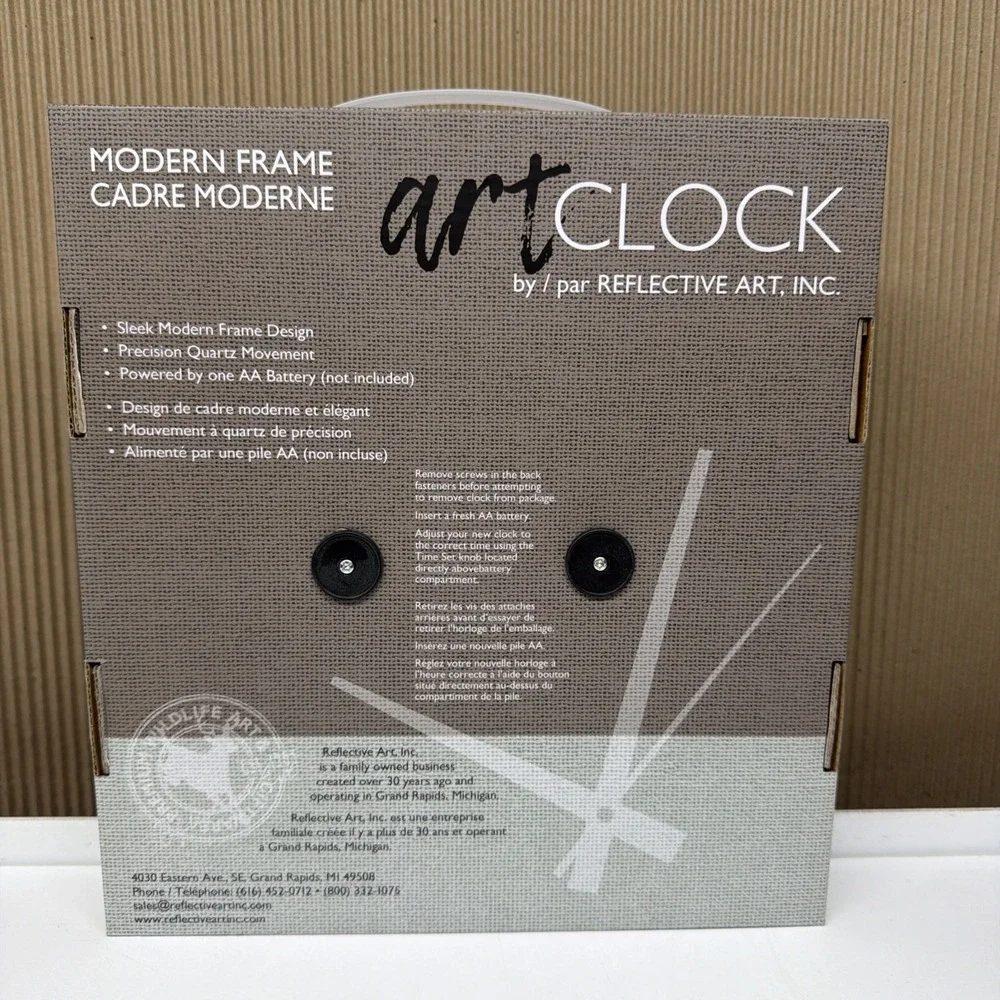 Reflective Art 10' Wall Clock BlueBirds Spring Interlude W/ Flower Garden Cabin